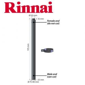 Rinnai Flue Pipe 900mm ESPIPE900 for Rinnai Energysavers & Log Fires
